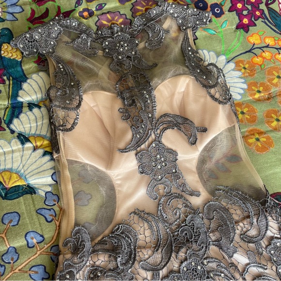 Dave & Johnny Sleeveless Mesh Lace Mini Dress Size 1/2 - Picture 10 of 14